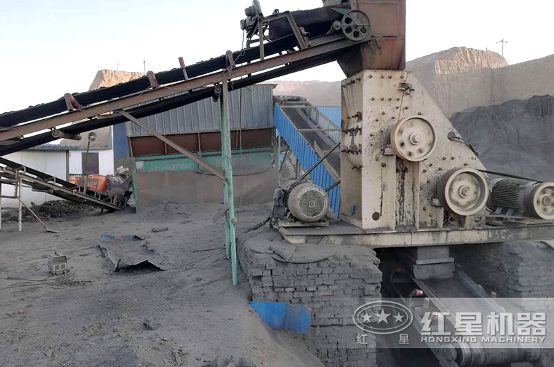 雙級破碎機破煤矸石現場 雙級破碎機破煤矸石現場