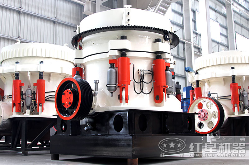圓錐式破碎機立體結構，占地面積小